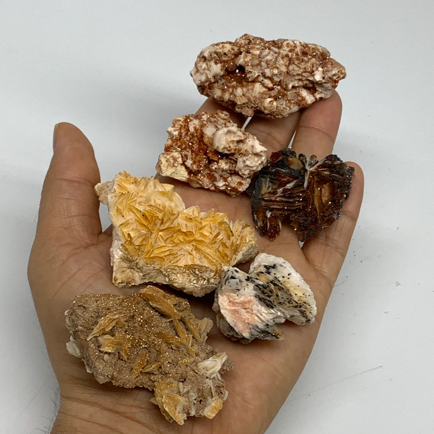 3.82 lbs, 1.5"-2.4, 35pcs, Natural Golden Barite Mineral Specimen, B33571