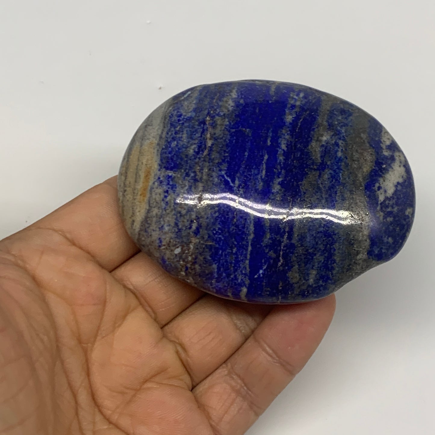2.28 lb, 2.3"-2.9", 10pcs, Lapis Lazuli Palm-Stone Polished @Afghanistan, B30143