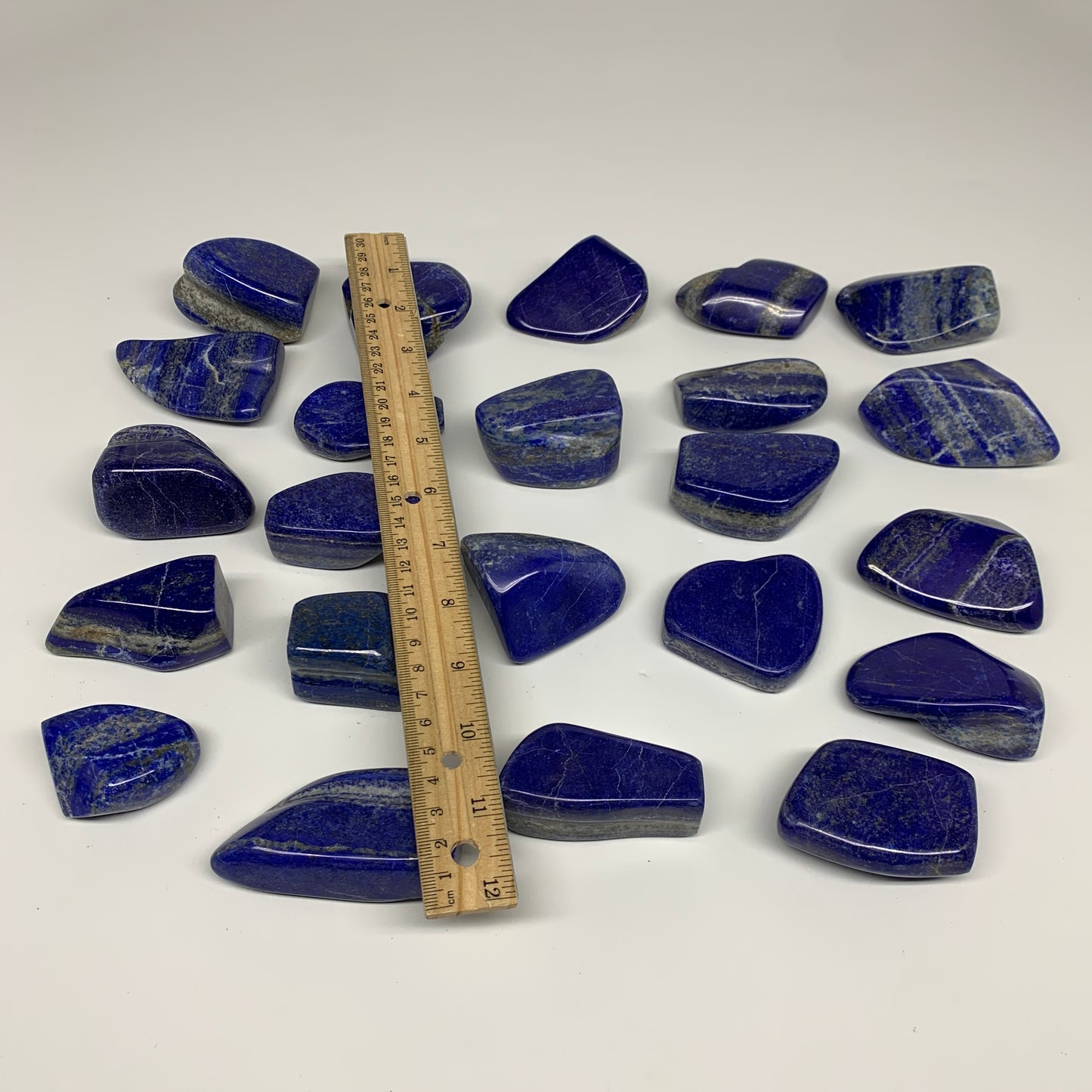 5.4 lbs, 1.8"-3", 23 pcs, Lapis Lazuli Freeform Polished @Afghanistan, B32979