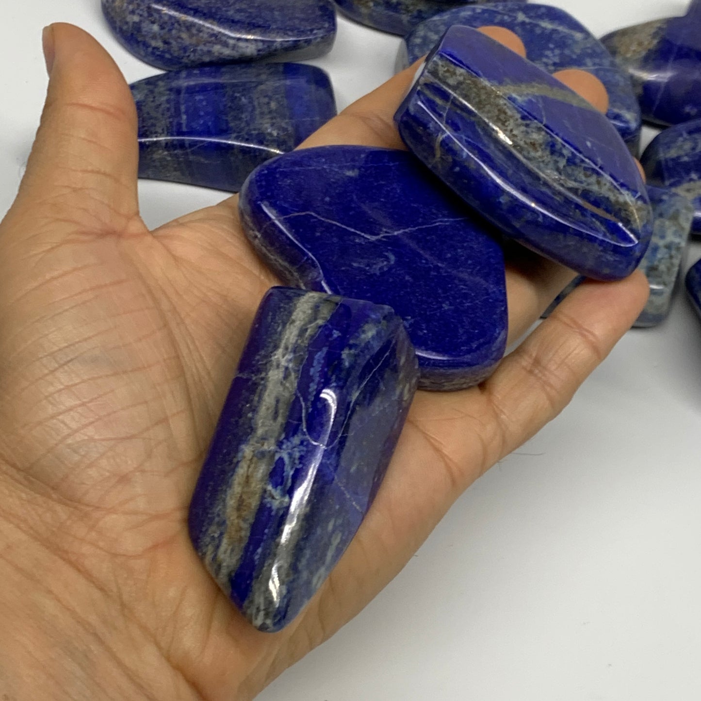 5.4 lbs, 1.8"-3", 23 pcs, Lapis Lazuli Freeform Polished @Afghanistan, B32979