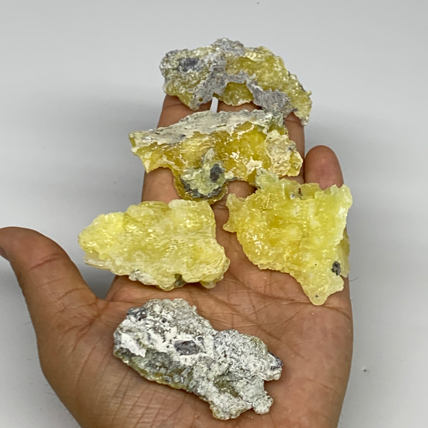 0.61 lbs, 1.9"-2.5", 16pcs, Brucite Crystal Minerals Specimens @Pakistan, B30150