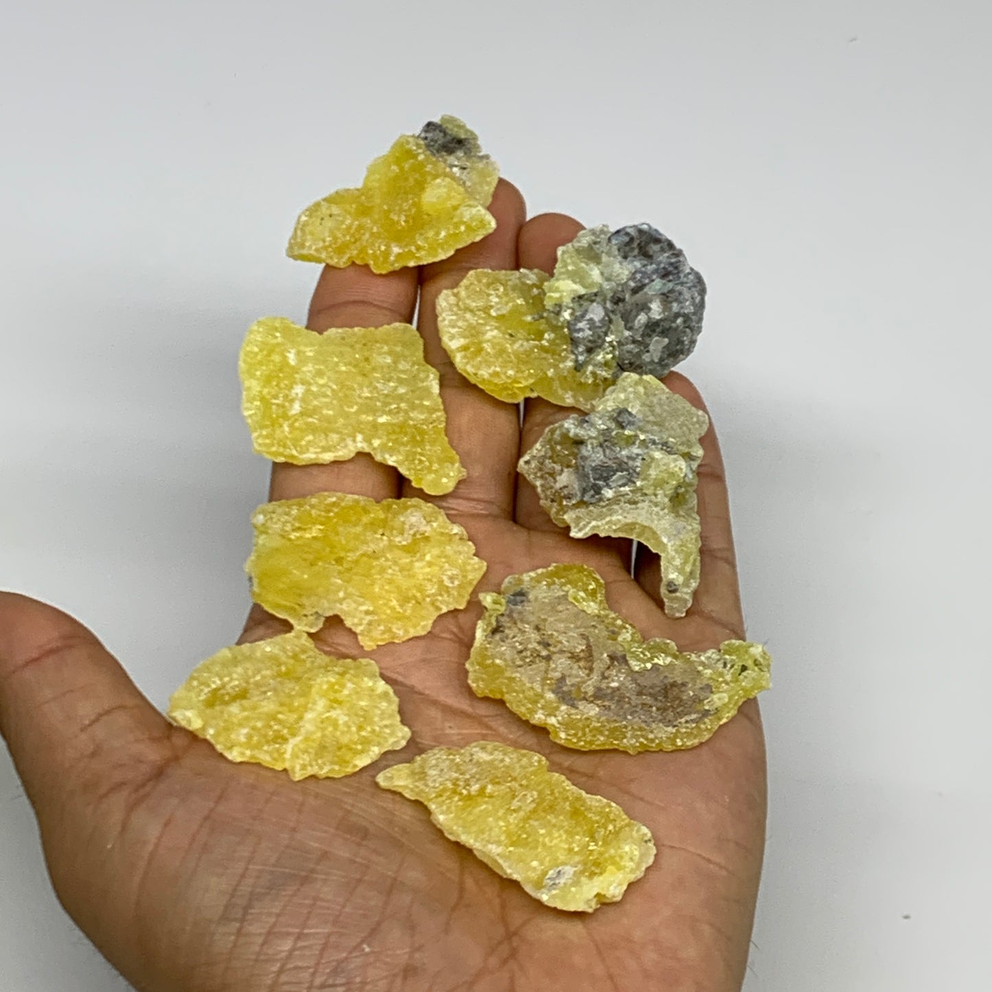 0.71 lbs, 1.3"-1.9", 36pcs, Brucite Crystal Minerals Specimens @Pakistan, B30151