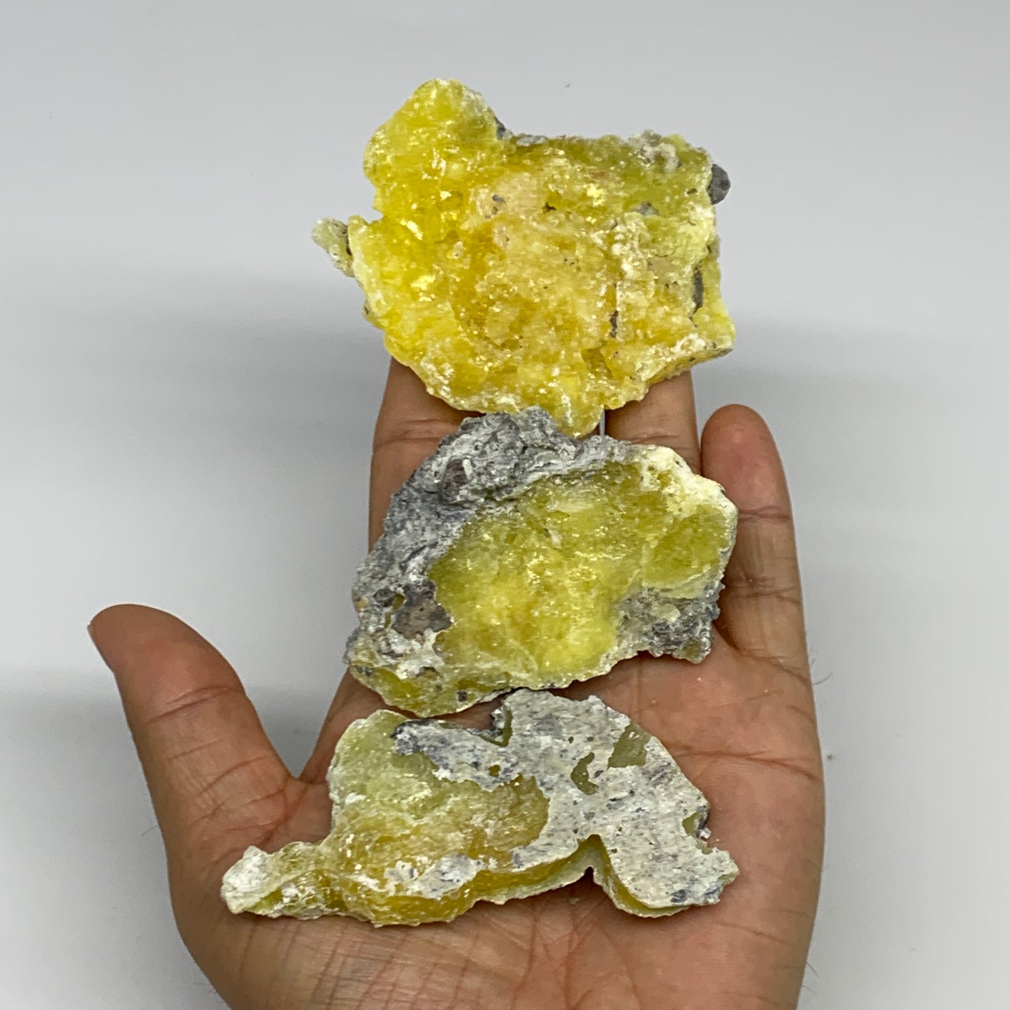 0.89 lbs, 2.1"-3.2", 12pcs, Brucite Crystal Minerals Specimens @Pakistan, B30153