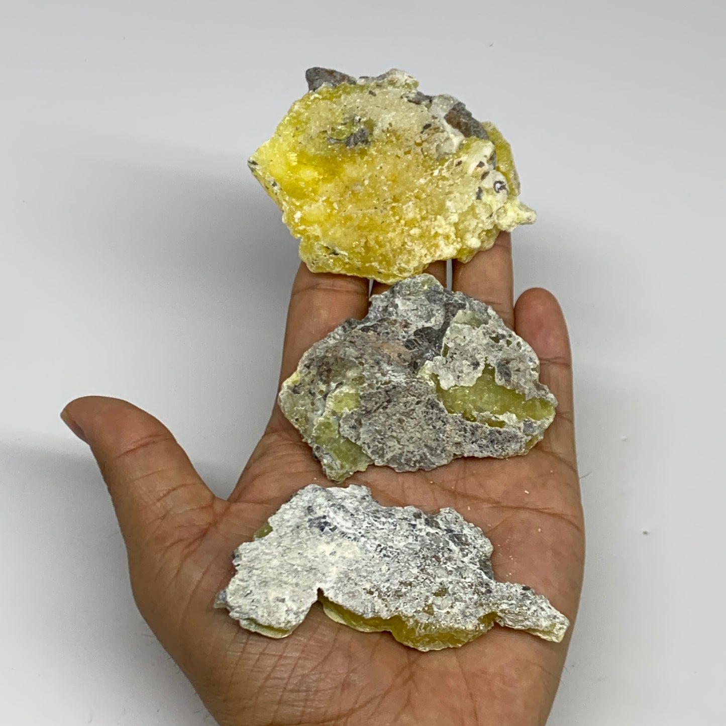 0.89 lbs, 2.1"-3.2", 12pcs, Brucite Crystal Minerals Specimens @Pakistan, B30153