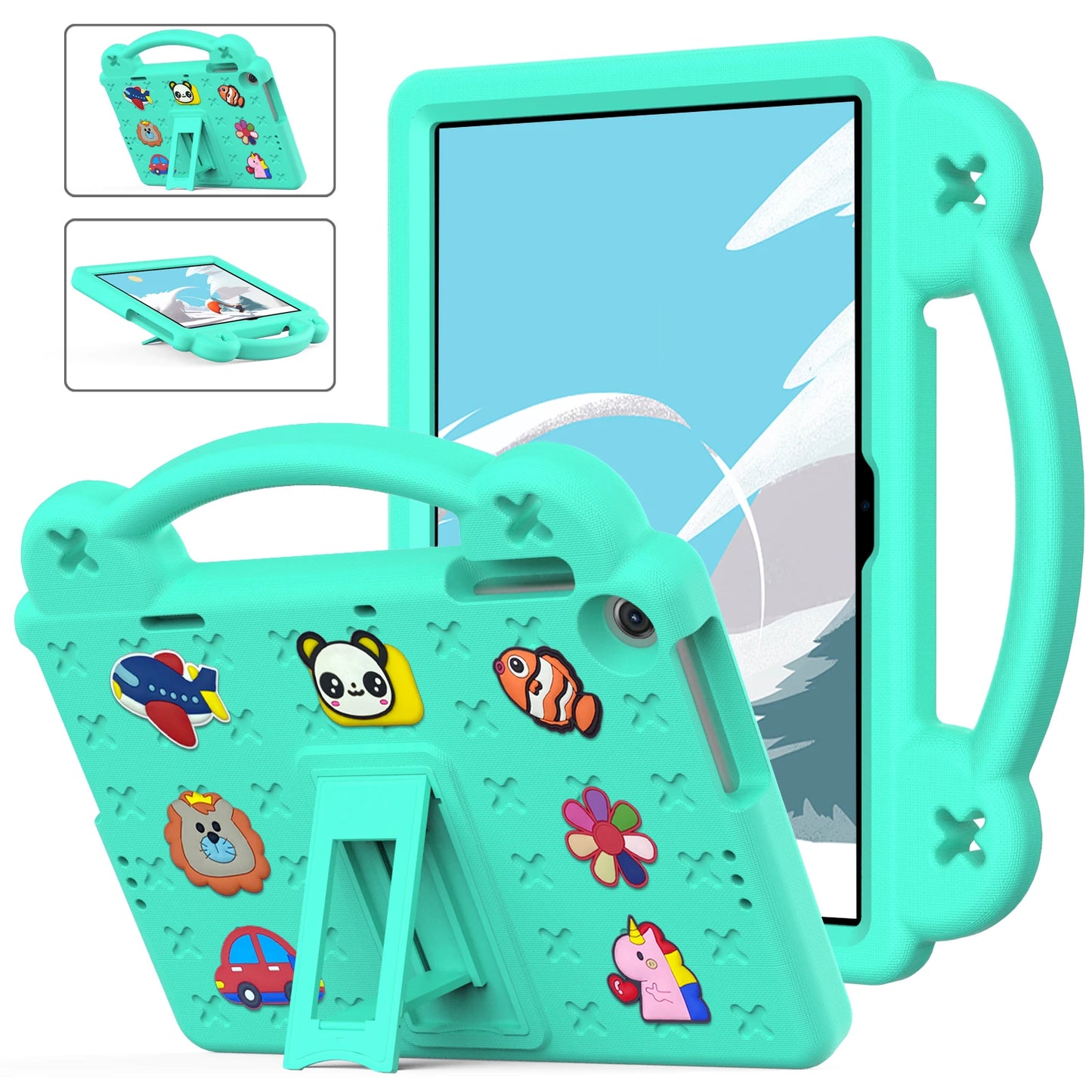 EVA Bear Stand Case For Huawei MatePad SE 10.4 10.1 Pro 10.8 12.6 T 10 10s Kids Capa Cover For MediaPad T5 10.1 M6 8.4 M5 Lite 8