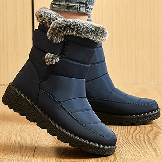 Women's Winter Boots Wedge Heels Fur Boots Women 2024 Trend Snow Boots Ankle Winter Shoes For Women Winter Footwear Botas Mujer