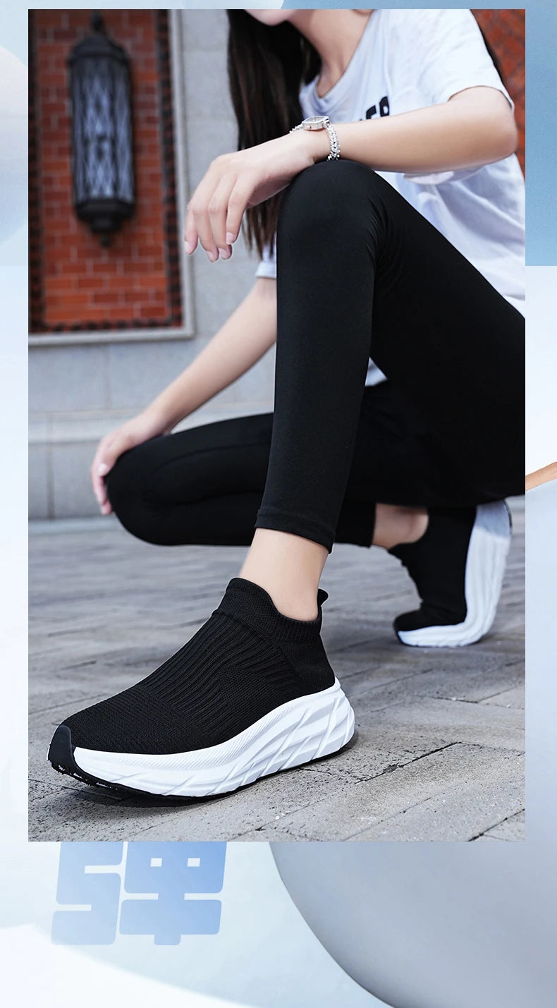 Designer Women Sock Shoes Tenis Feminino Flannel Socks Sneakers Women Spring Autumn Platform Shoes Zapatillas Mujer Basket Femme