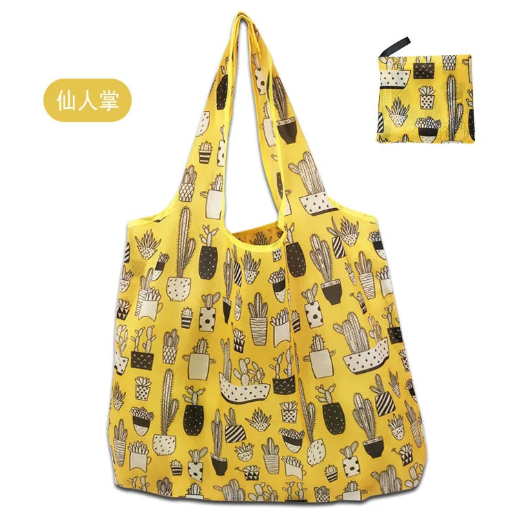 Large Shopping Bag Reusable Eco Bag Grocery Package Beach Toy Storage Bags Shoulder Shopping Pouch Foldable Tote Pouch Package