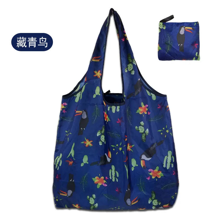 Large Shopping Bag Reusable Eco Bag Grocery Package Beach Toy Storage Bags Shoulder Shopping Pouch Foldable Tote Pouch Package