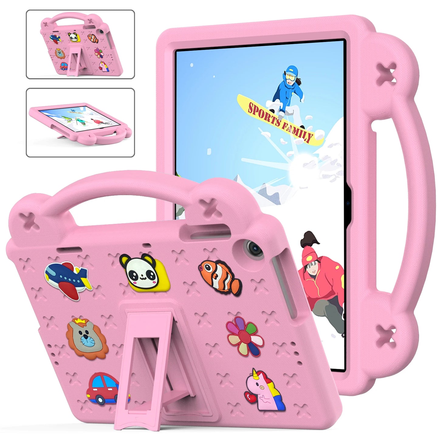 EVA Bear Stand Case For Huawei MatePad SE 10.4 10.1 Pro 10.8 12.6 T 10 10s Kids Capa Cover For MediaPad T5 10.1 M6 8.4 M5 Lite 8