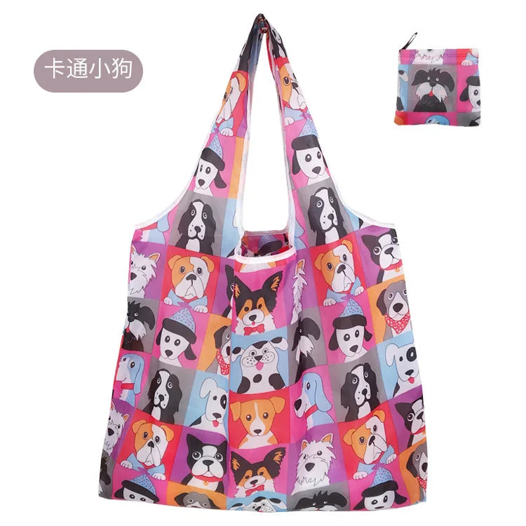 Large Shopping Bag Reusable Eco Bag Grocery Package Beach Toy Storage Bags Shoulder Shopping Pouch Foldable Tote Pouch Package