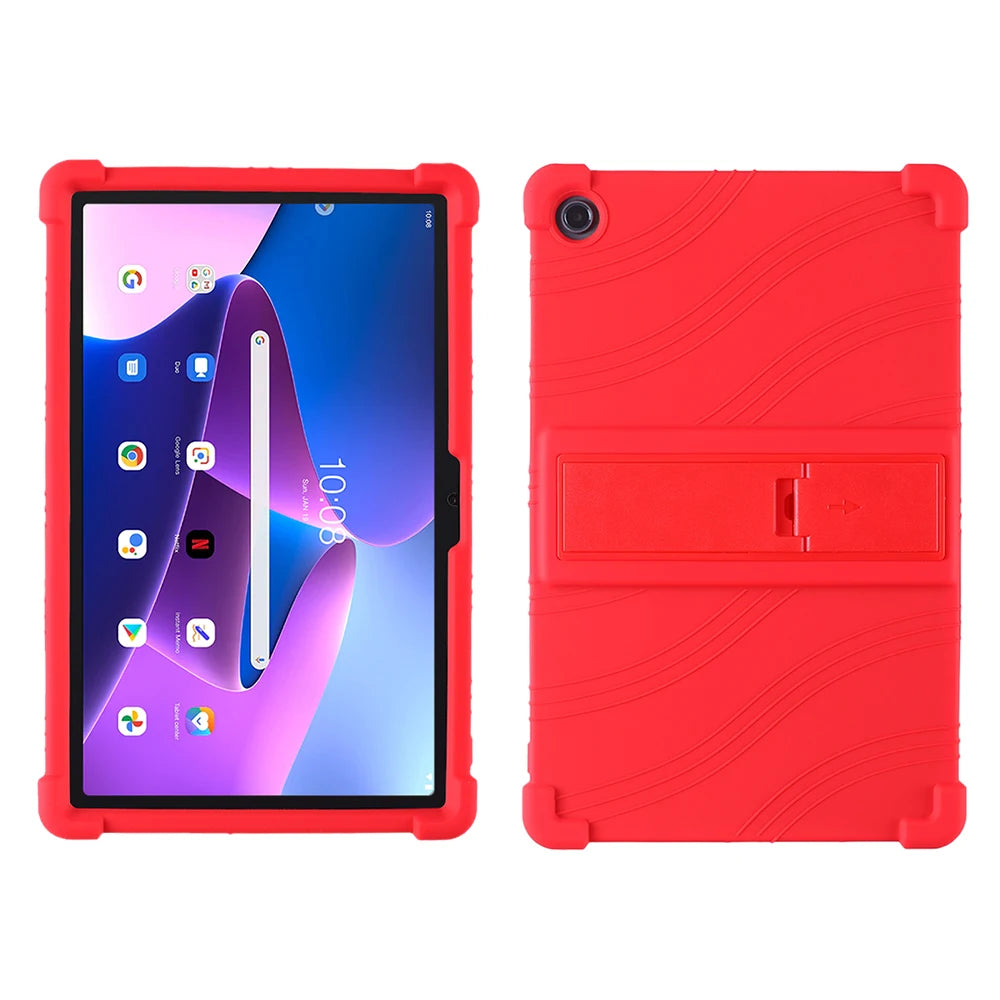 Stand Case for Lenovo Xiaoxin Pad 10.6" 2022 Tab M10 Plus 3rd Gen TB125 TB128FU XU K10 Pro TB223FC TB226XC Soft Silicone Cover