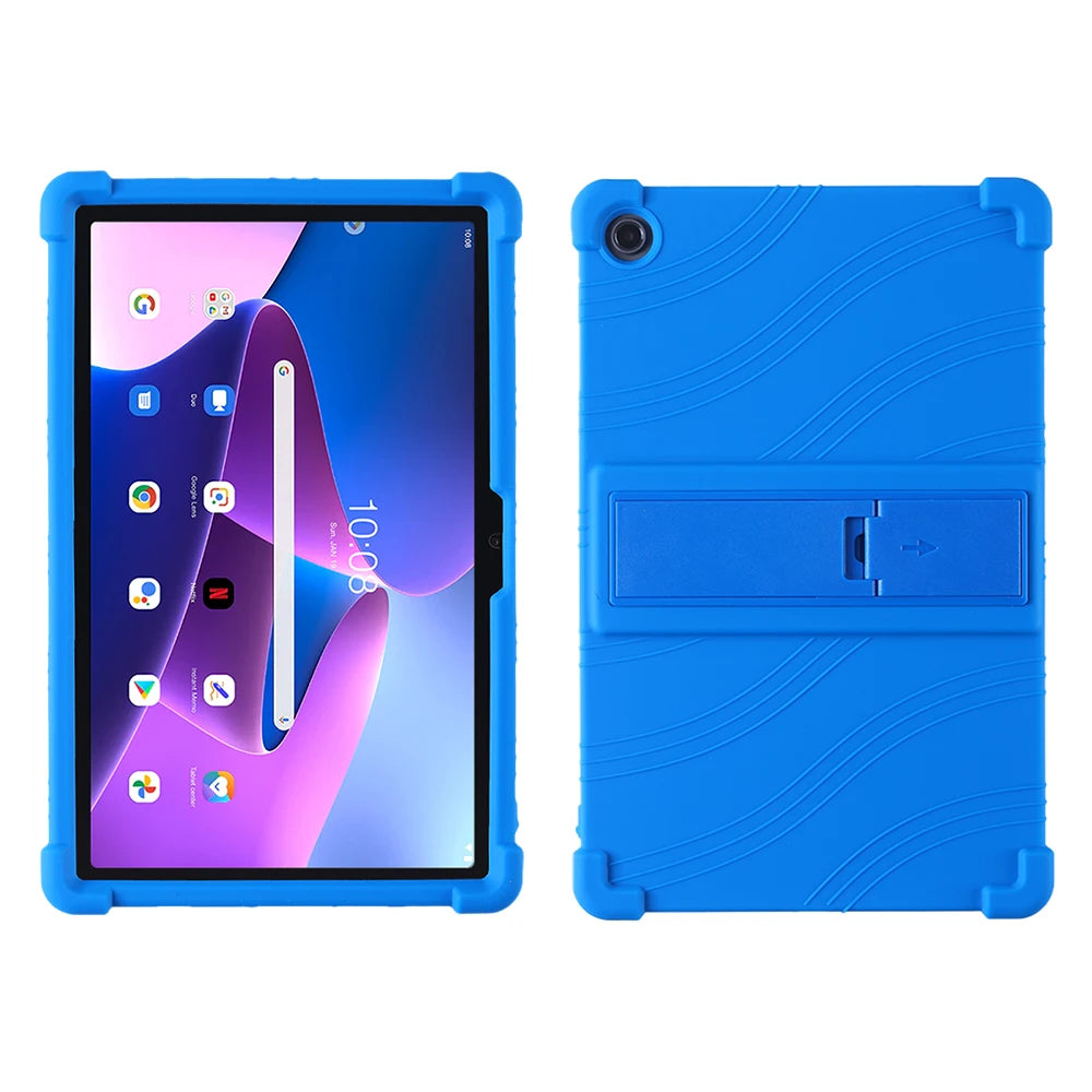 Stand Case for Lenovo Xiaoxin Pad 10.6" 2022 Tab M10 Plus 3rd Gen TB125 TB128FU XU K10 Pro TB223FC TB226XC Soft Silicone Cover