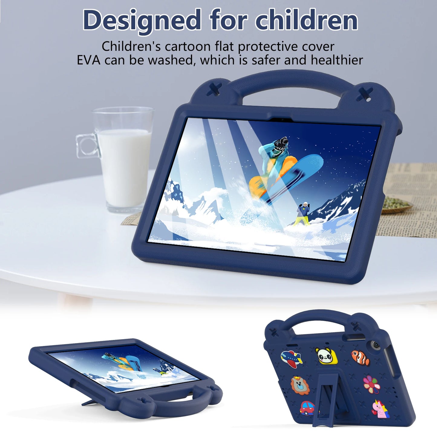 EVA Bear Stand Case For Huawei MatePad SE 10.4 10.1 Pro 10.8 12.6 T 10 10s Kids Capa Cover For MediaPad T5 10.1 M6 8.4 M5 Lite 8