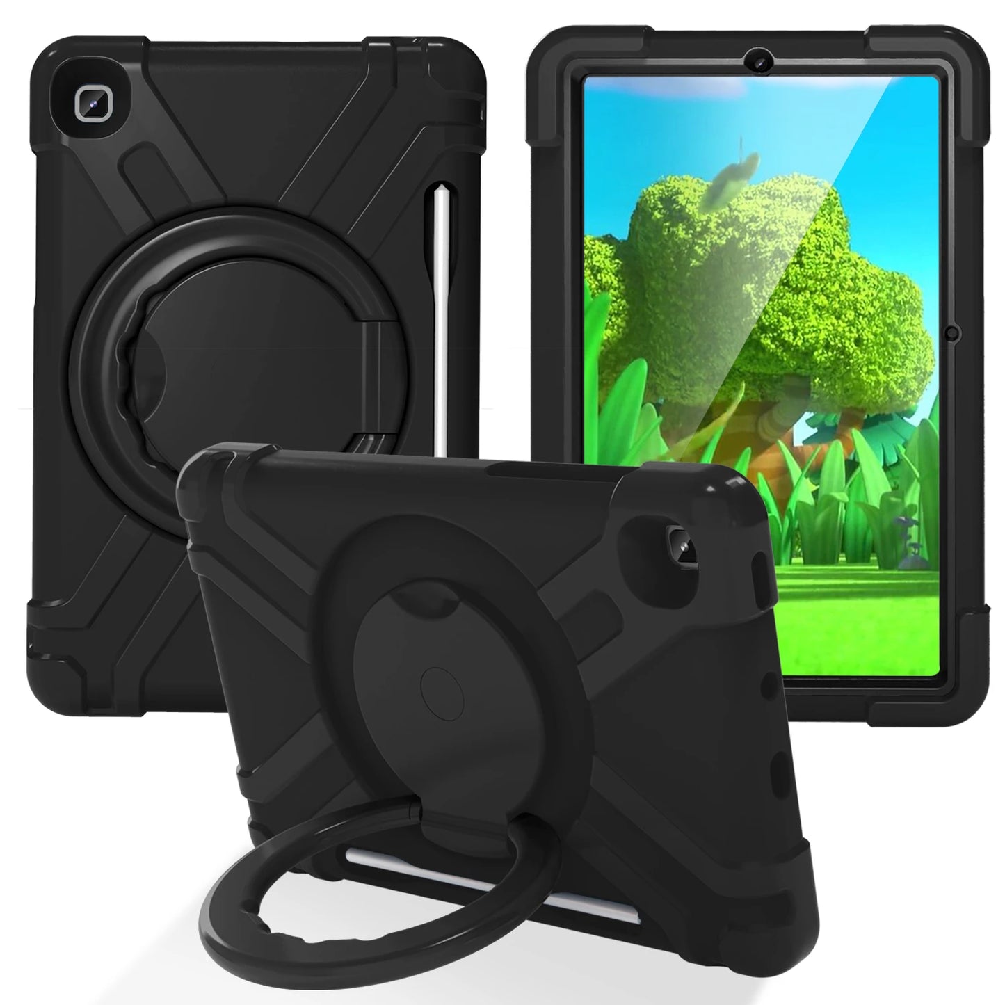 EVA PC Kids Case Universal For Samsung Galaxy Tab S6 Lite10.4 2024 2022 2020 SM-P620 P625 P613 P619 P610 P615 360 Rotation Cover