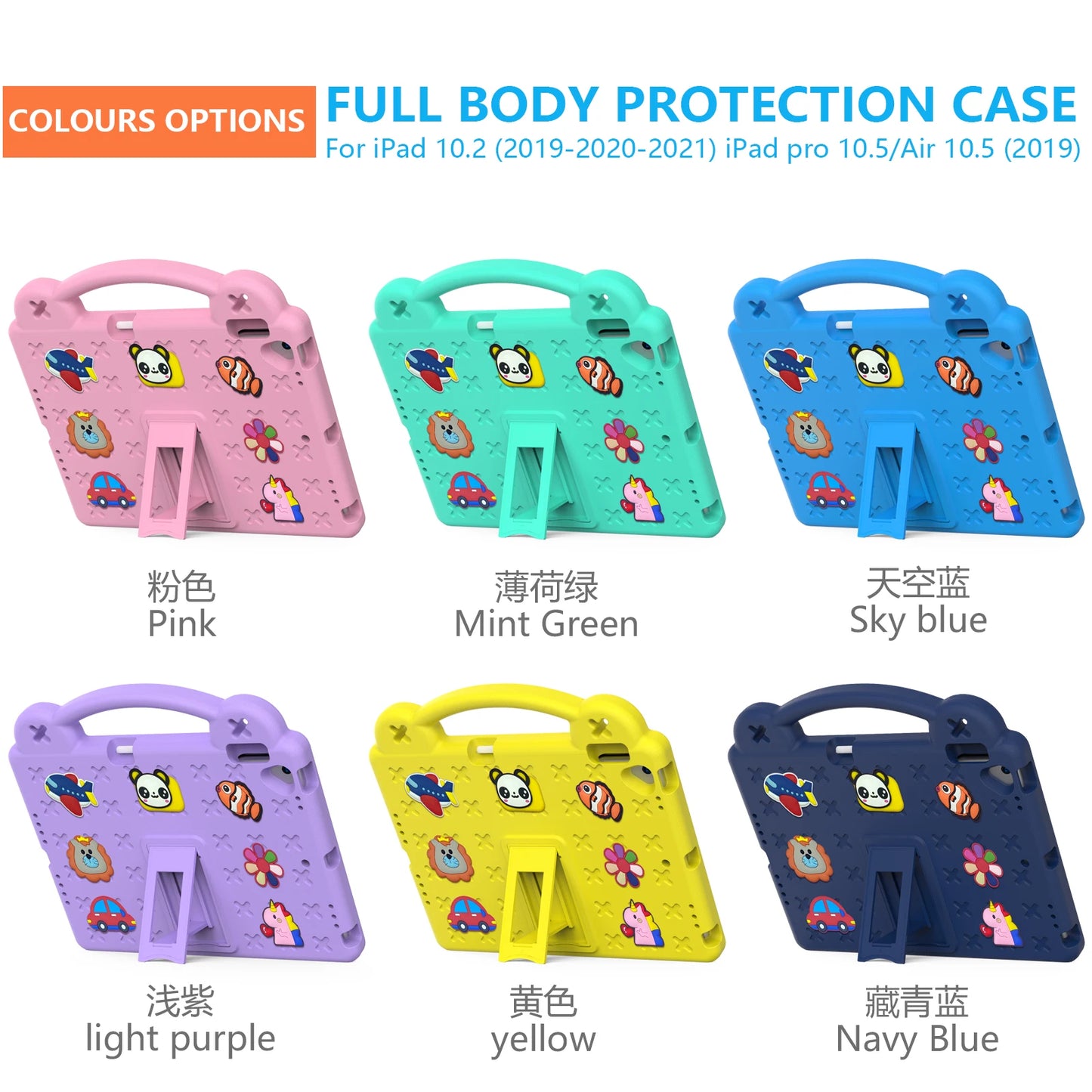 EVA Bear Stand Case For iPad 10th Air 4 5 10.9 Pro 11 10.5 9.7 2017 2018 Air 3 2 1 10.2 7-8-9th Kids Cover For Mini 1 2 3 4 5 6