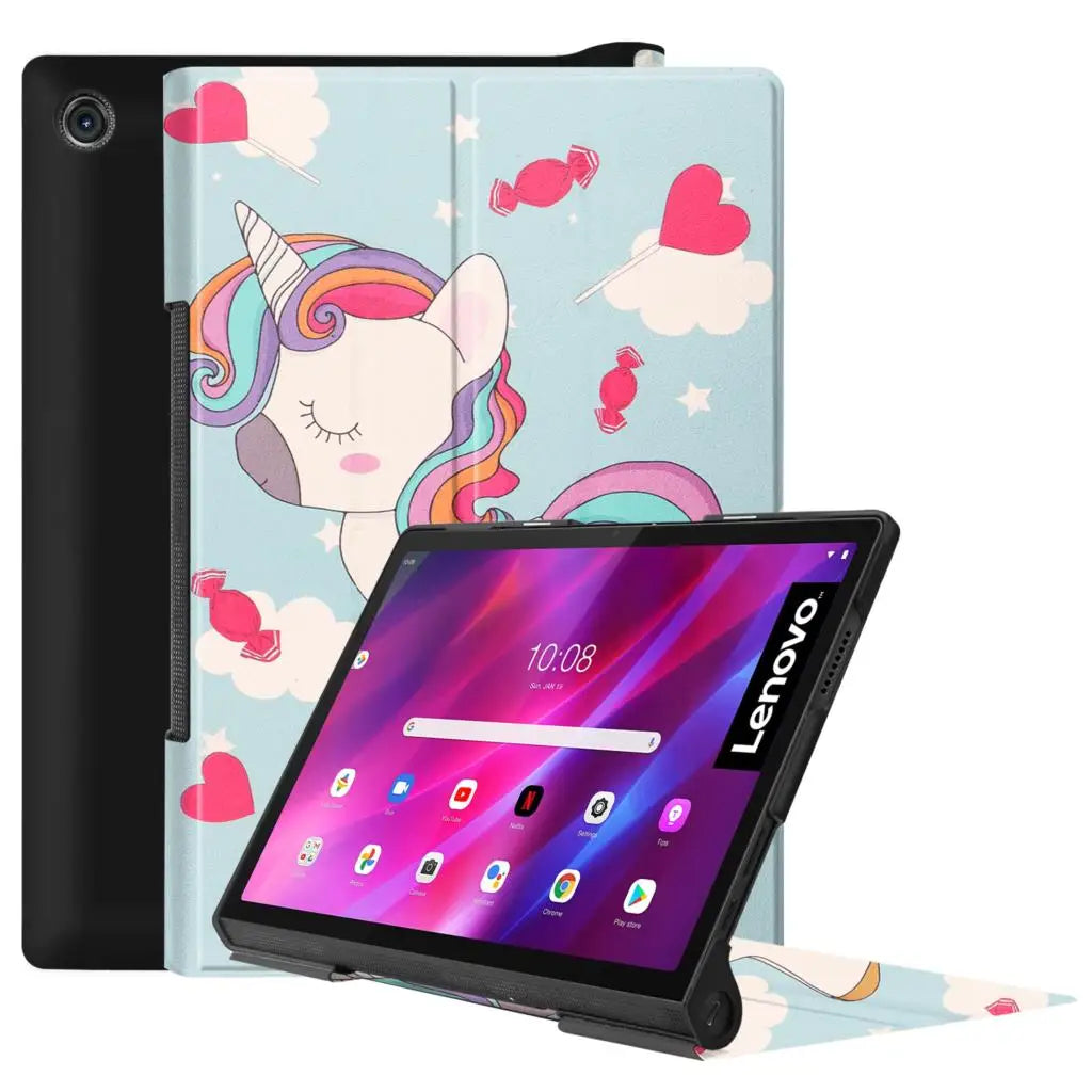 Luxury PU Leather Case For Lenovo Yoga Tab 13 11 YT-K606F YT-J706F 2021 Yoga Smart Tab  10.1 2019 YT-X705F YT-X705X Stand Cover