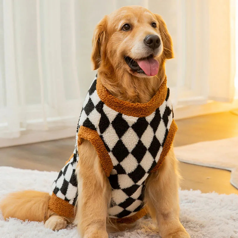 Dog Clothes for Large Dogs Fleece Dog Hoodies Autumn Winter Pet Dog Pajamas Big Dogs Coat Golden Retriever Labrador Costumes