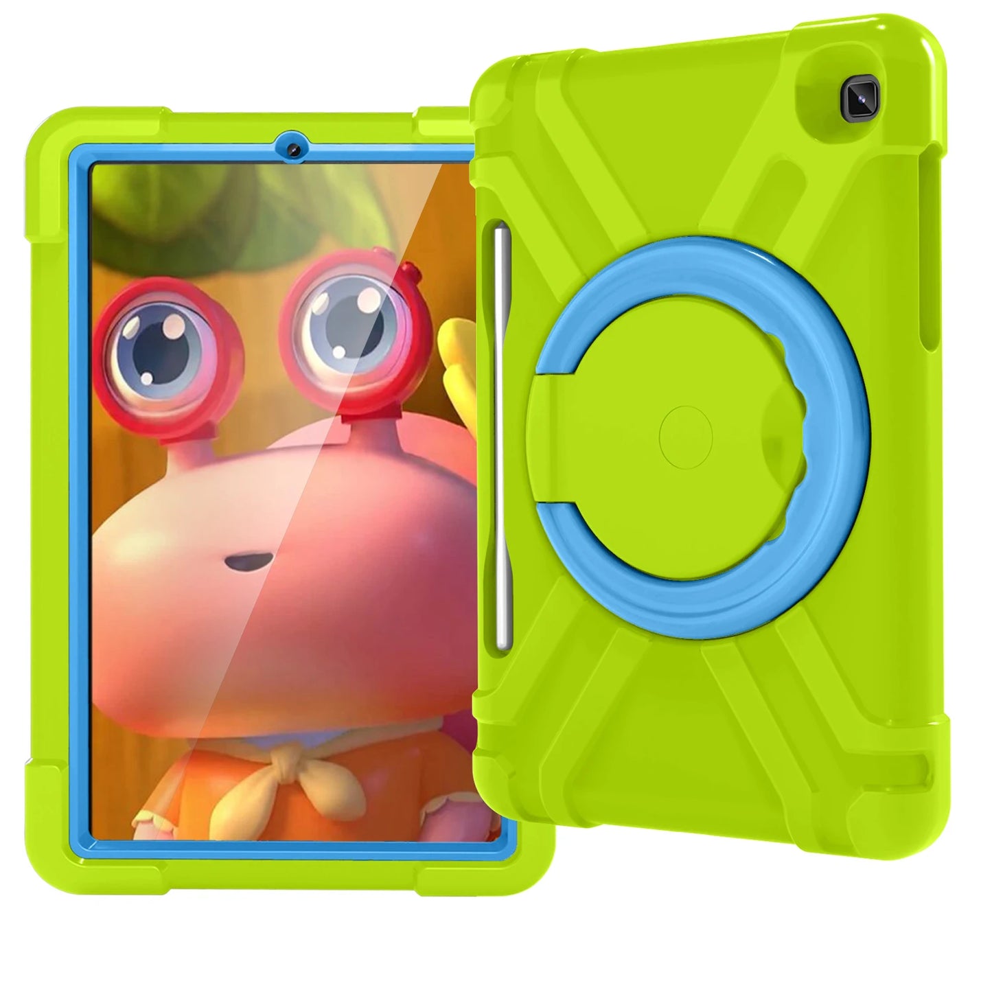 EVA PC Kids Case Universal For Samsung Galaxy Tab S6 Lite10.4 2024 2022 2020 SM-P620 P625 P613 P619 P610 P615 360 Rotation Cover