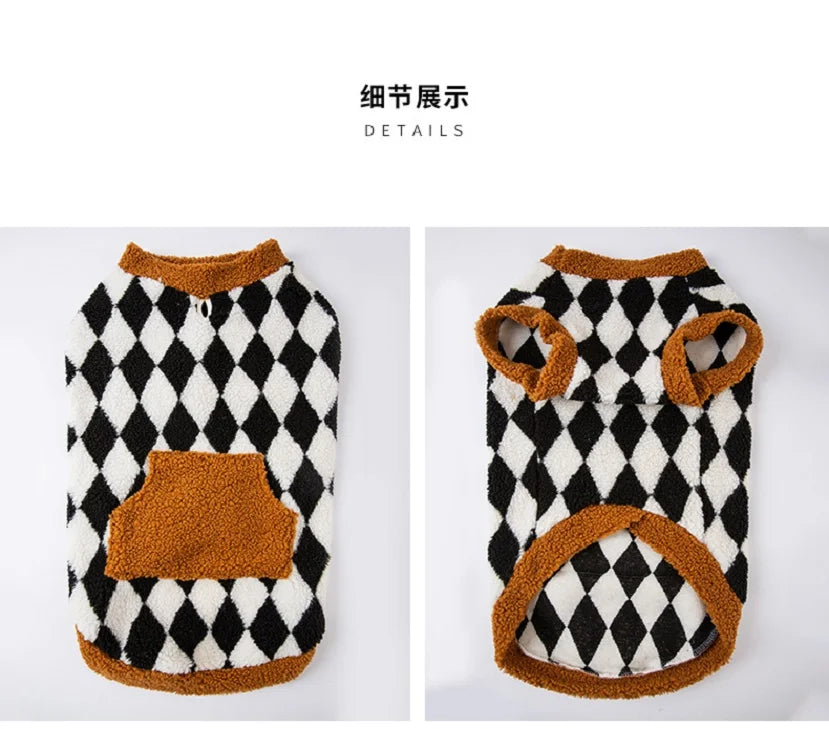 Autumn and winter sweaters for Big Dogs Warm Dog Vest Fleece Dog Coat Pet Dog Hoodies Golden Retriever Large Dog Costume