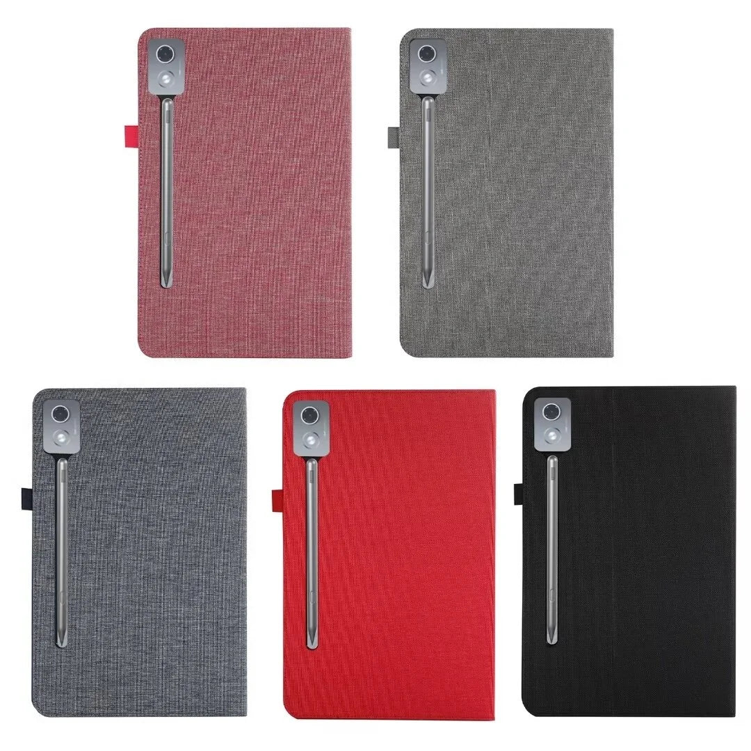 Soft TPU Back Case For Lenovo Xiaoxin Pad Pro 12.7 2nd Gen 2025 TB373FU 375FC Cowboy Stand Cover With Card Pockets Shockproof