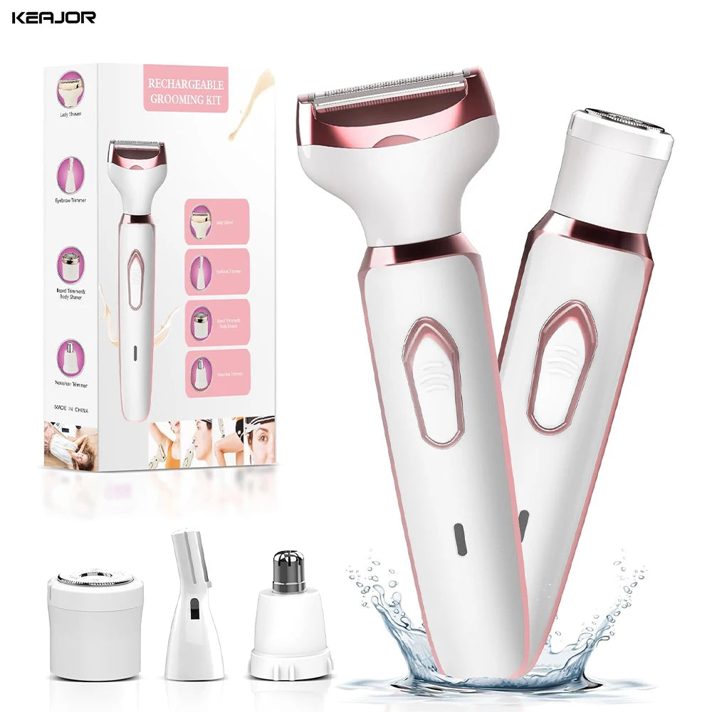 Electric Razor for Women Body Leg Bikini Hair Trimmer Painless Face Mustache Shaver Underarm Hair Removal Portable Epilator Tool