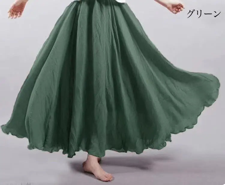 Fashion Cotton Linen Clothes Women Skirts Maxi Y2k Elegant Streetwear Saia Ropa Mujer Casual Vestido Long Skirt Faldas Harajuku