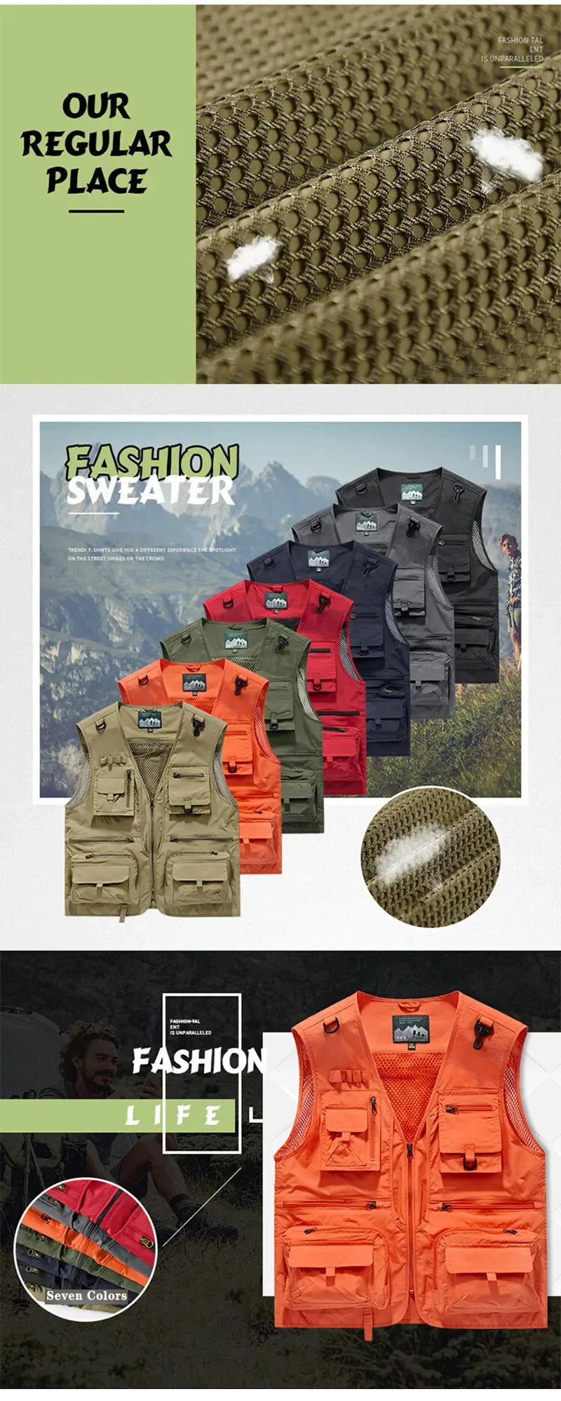 14 Pockets Summer New Men US Tactical Hiking Fishing Vest Mens Photographer Waistcoat Mesh Cargo Sleeveless Jacket Tool Vest