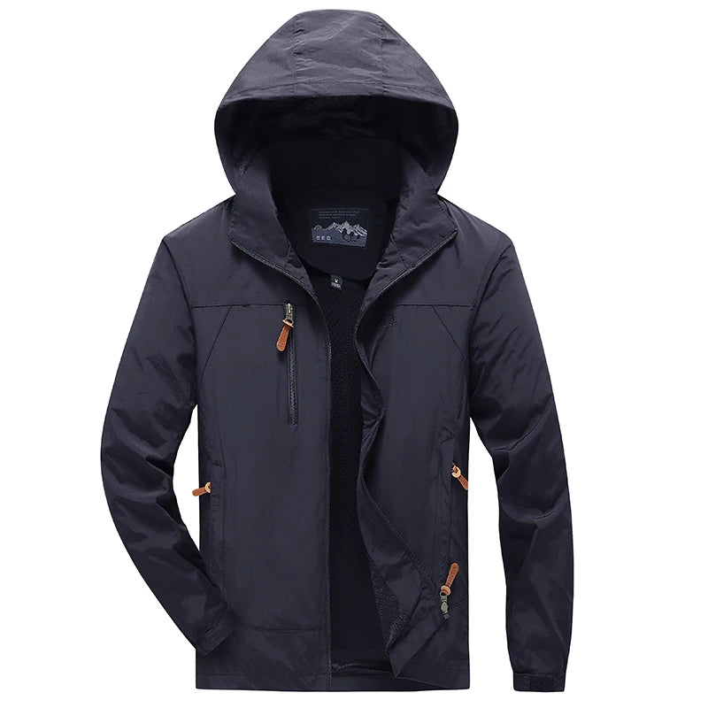 Spring And Autumn Coat Men's Trendy Mountaineering Clothes Windbreaker Outdoor Sports Jacket Men's Wear