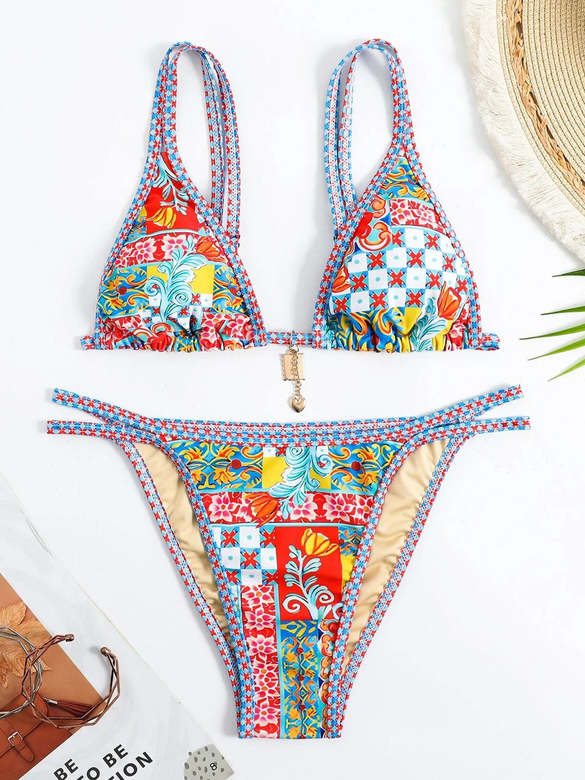 Floral Printed Bikinis 2025 Brazilian Bikini Women Swimwear Female Swimsuit Two-pieces Bikini Set Bathing Suit Swim Beach Wear