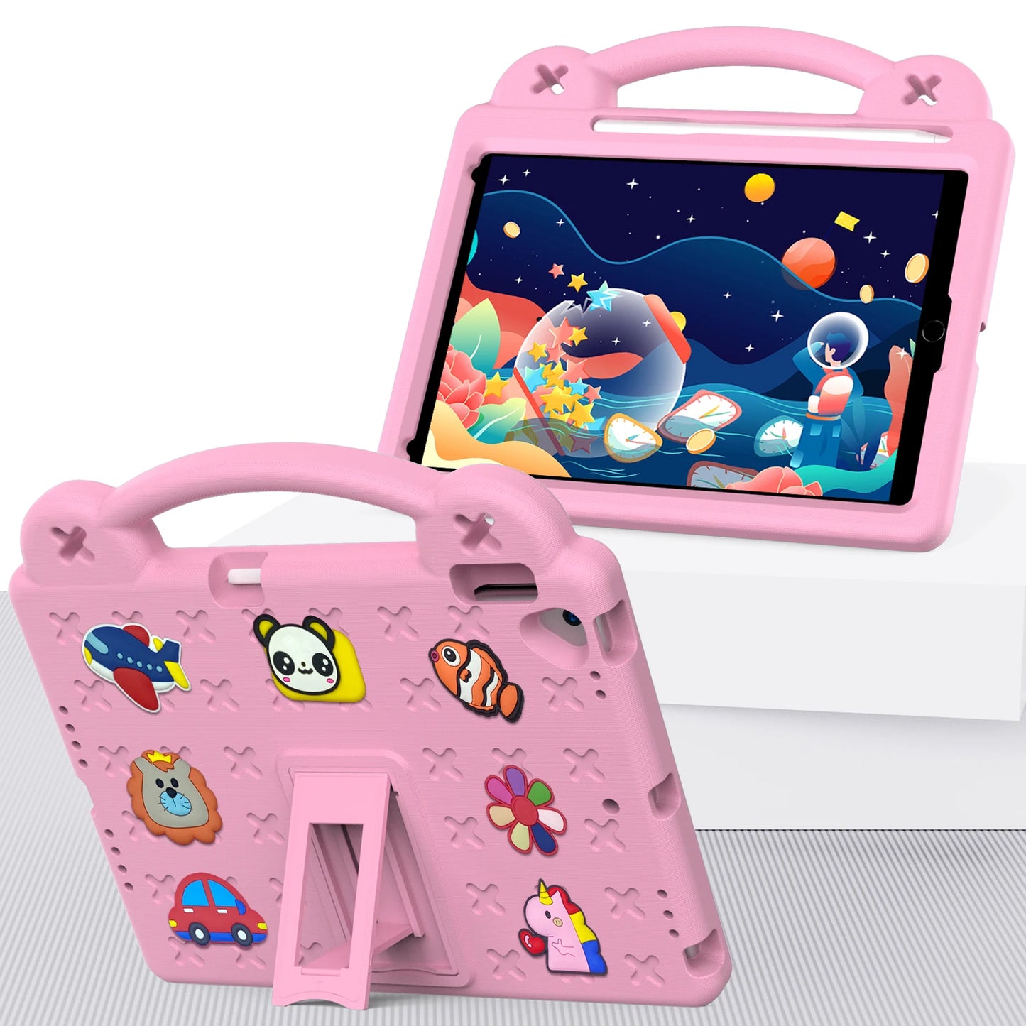 EVA Bear Stand Case For iPad 10th Air 4 5 10.9 Pro 11 10.5 9.7 2017 2018 Air 3 2 1 10.2 7-8-9th Kids Cover For Mini 1 2 3 4 5 6