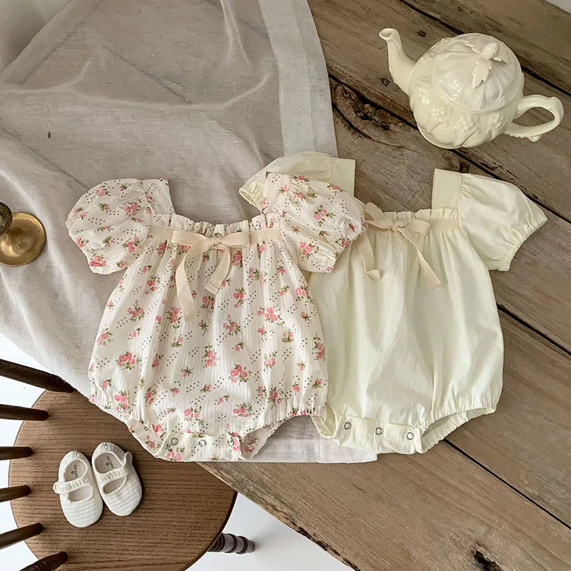 Summer Girls Bodysuit Baby Clothes Cute Floral Infant One Piece Clothing