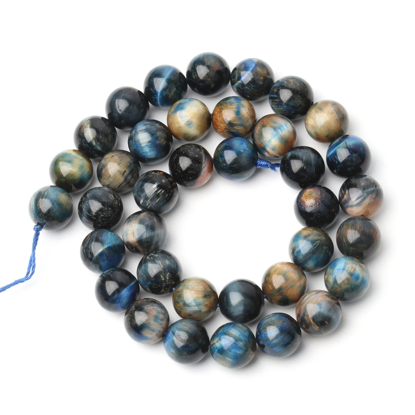 6/8/10mm AAA Blue Tiger Eye Beads Natural Stone Round Loose Spacer Beads For Jewelry Making Supplies Diy Charms Bracelets 15''