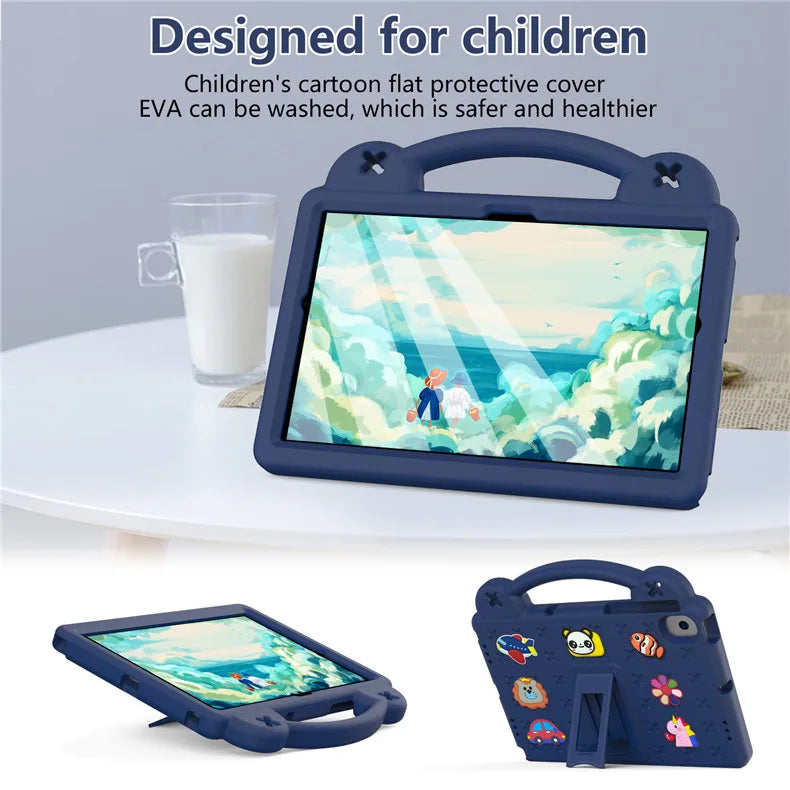 EVA Stand Case For Lenovo Tab M8 4th Gen TB-300XU TB-8505F 8506F 8705F Shockproof Kids DIY Cover For K10 M10 P10 Holder Strap