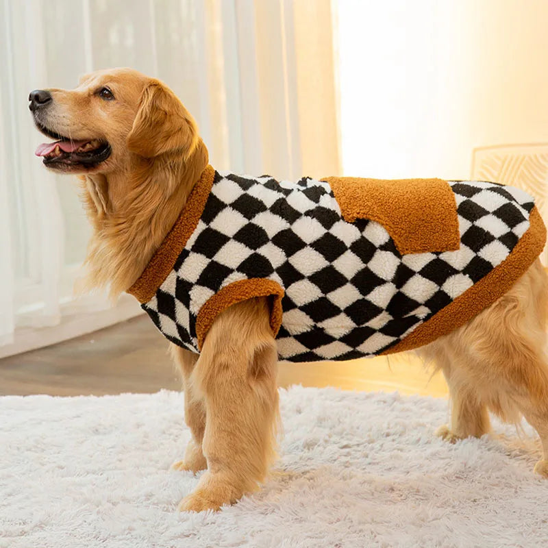 Dog Clothes for Large Dogs Fleece Dog Hoodies Autumn Winter Pet Dog Pajamas Big Dogs Coat Golden Retriever Labrador Costumes