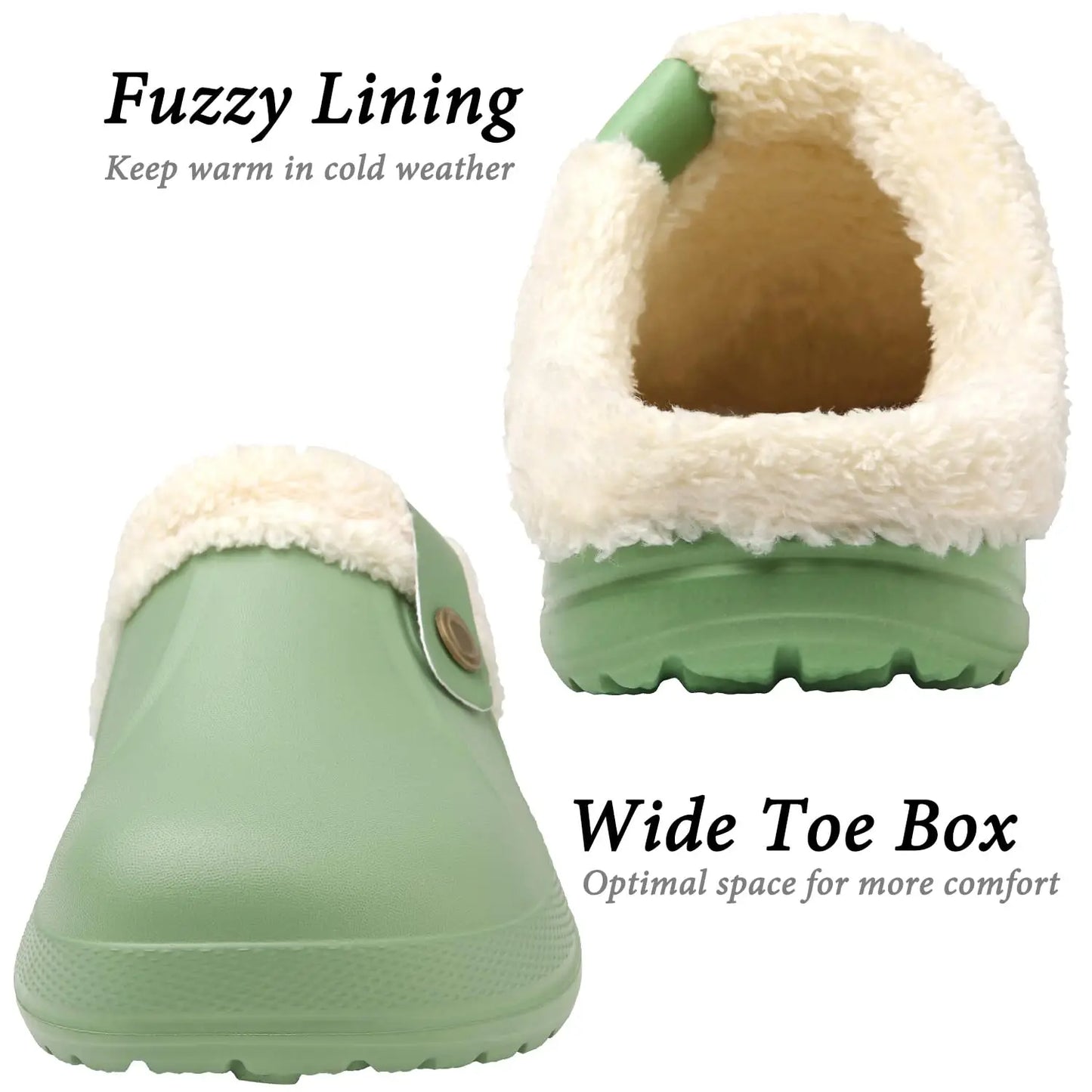 Bebealy Classic Women Men Garden Shoes Outdoor Men Antiskid Slippers Warm Women Waterproof Slippers Indoor Fuzzy Fluffy Slippers