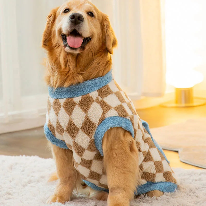 Dog Clothes for Large Dogs Fleece Dog Hoodies Autumn Winter Pet Dog Pajamas Big Dogs Coat Golden Retriever Labrador Costumes