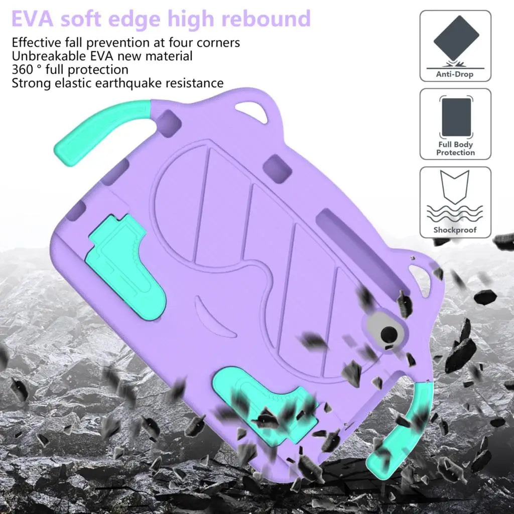 EVA Case for Lenovo Tab M8 4th Gen 2023 TB-300FU TB-8505F TB-8506F TB-8705F Stand Kids Safe Cover For M10 Plus 3rd Gen TB-125FU