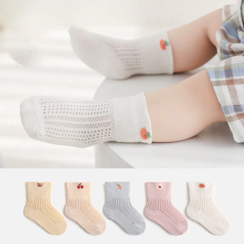 Summer Newborn Socks  Baby Girl Socks Cute Cartoon Infant Boys Socks Bebe Accessories 0-3 Y