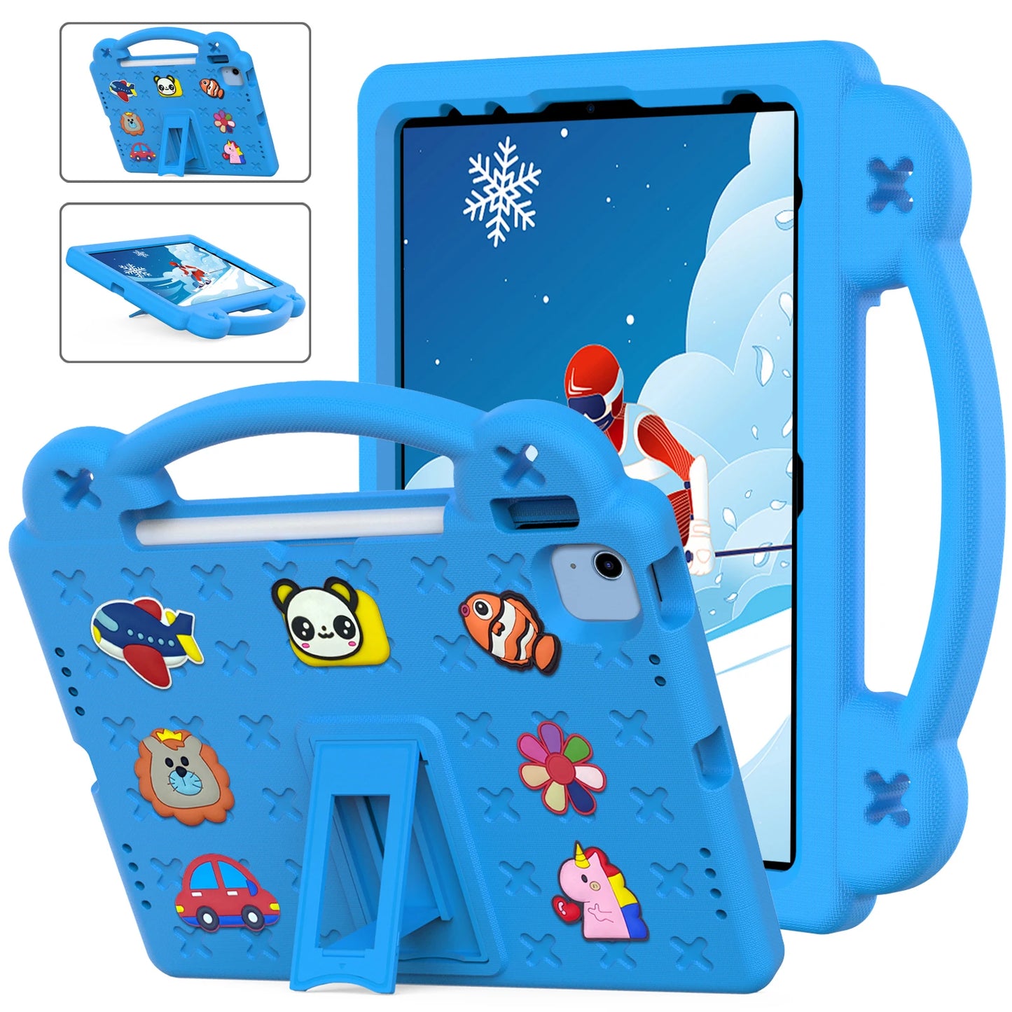 EVA Bear Stand Case For iPad 10th Air 4 5 10.9 Pro 11 10.5 9.7 2017 2018 Air 3 2 1 10.2 7-8-9th Kids Cover For Mini 1 2 3 4 5 6