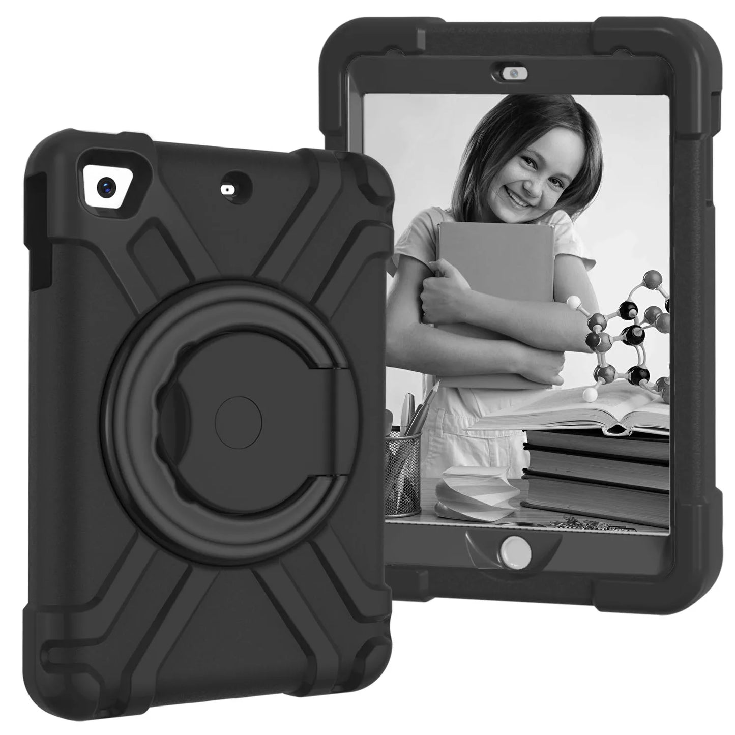 EVA PC Case For iPad Mini 1 2 3 7.9 inch 360° Rotation Stand Cover Model A1432 A1454 A1455 A1489 A1490 A1491 A1599 A1600 A1601