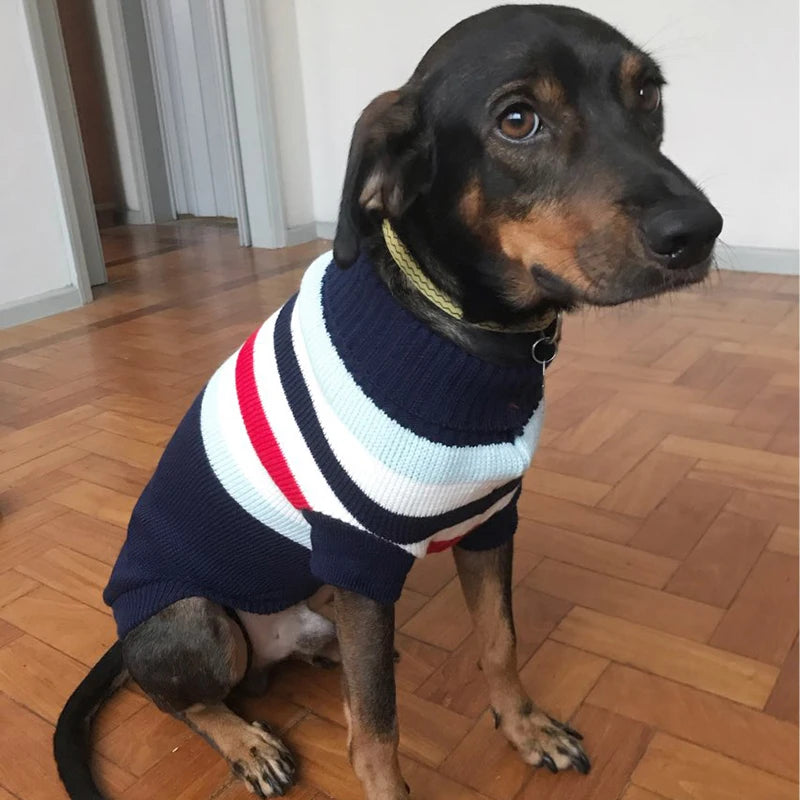 British Knitting Pet Dog Sweater for Medium Large Dogs Christmas Elk Big Dog Clothes Labrador Pitbull Pullovers Mascota Clothing