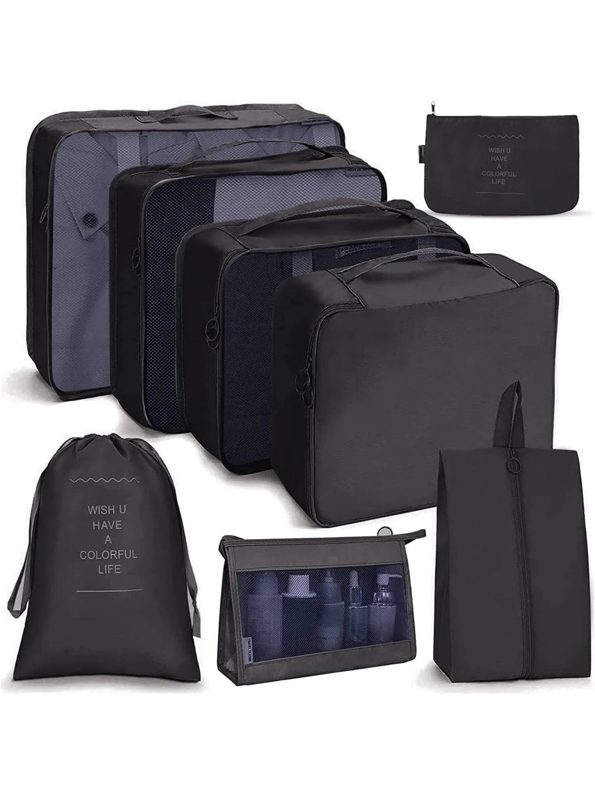 8 pcs Travel Storage Bags Portable Travel Suitcases Organizer Travel Bag For Luggage Organizer Clothes Shoes Bag cosmetic bag