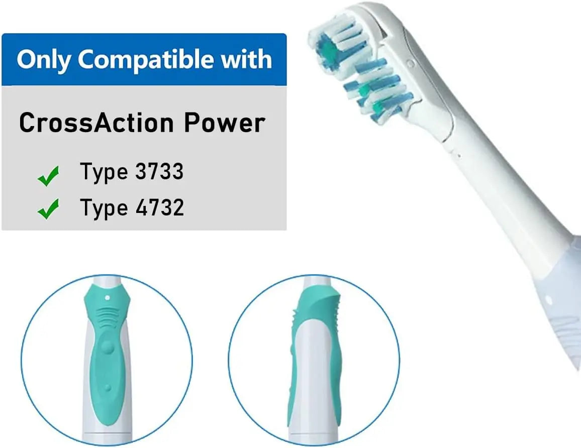 Electric Toothbrush Dual Clean Replacements Attachments Brush Heads Sensitive Refill Accessories fit for Oral-B 4732 3733 4734