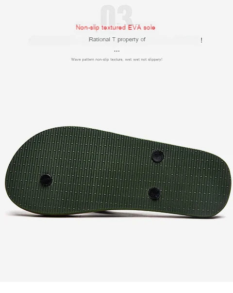 Men's flip flops for summer wear, new outdoor daily anti slip splint flip flops for men's beach shoes