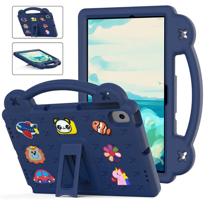 EVA Stand Case For Lenovo Tab M8 4th Gen TB-300XU TB-8505F 8506F 8705F Shockproof Kids DIY Cover For K10 M10 P10 Holder Strap