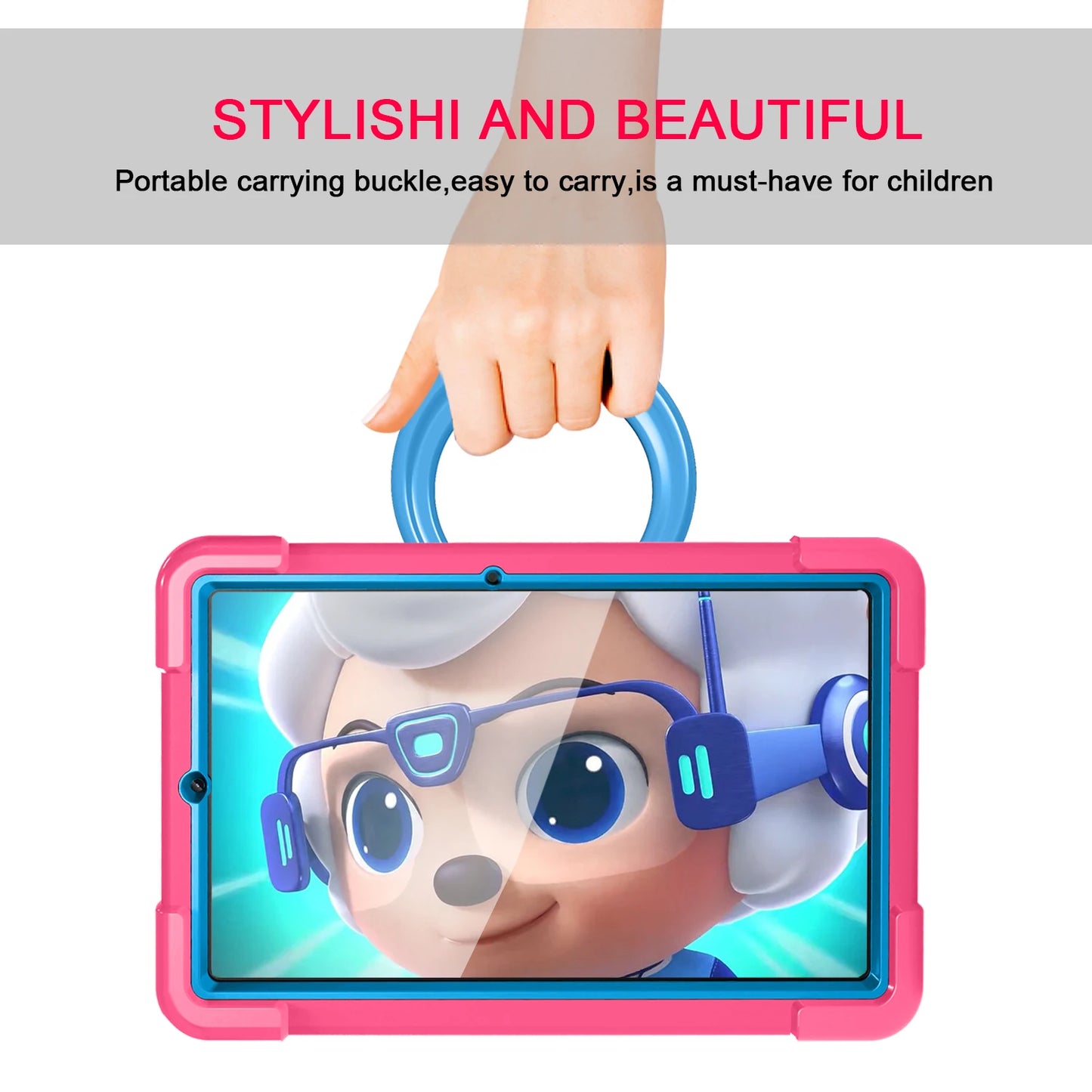 EVA PC Kids Case Universal For Samsung Galaxy Tab S6 Lite10.4 2024 2022 2020 SM-P620 P625 P613 P619 P610 P615 360 Rotation Cover