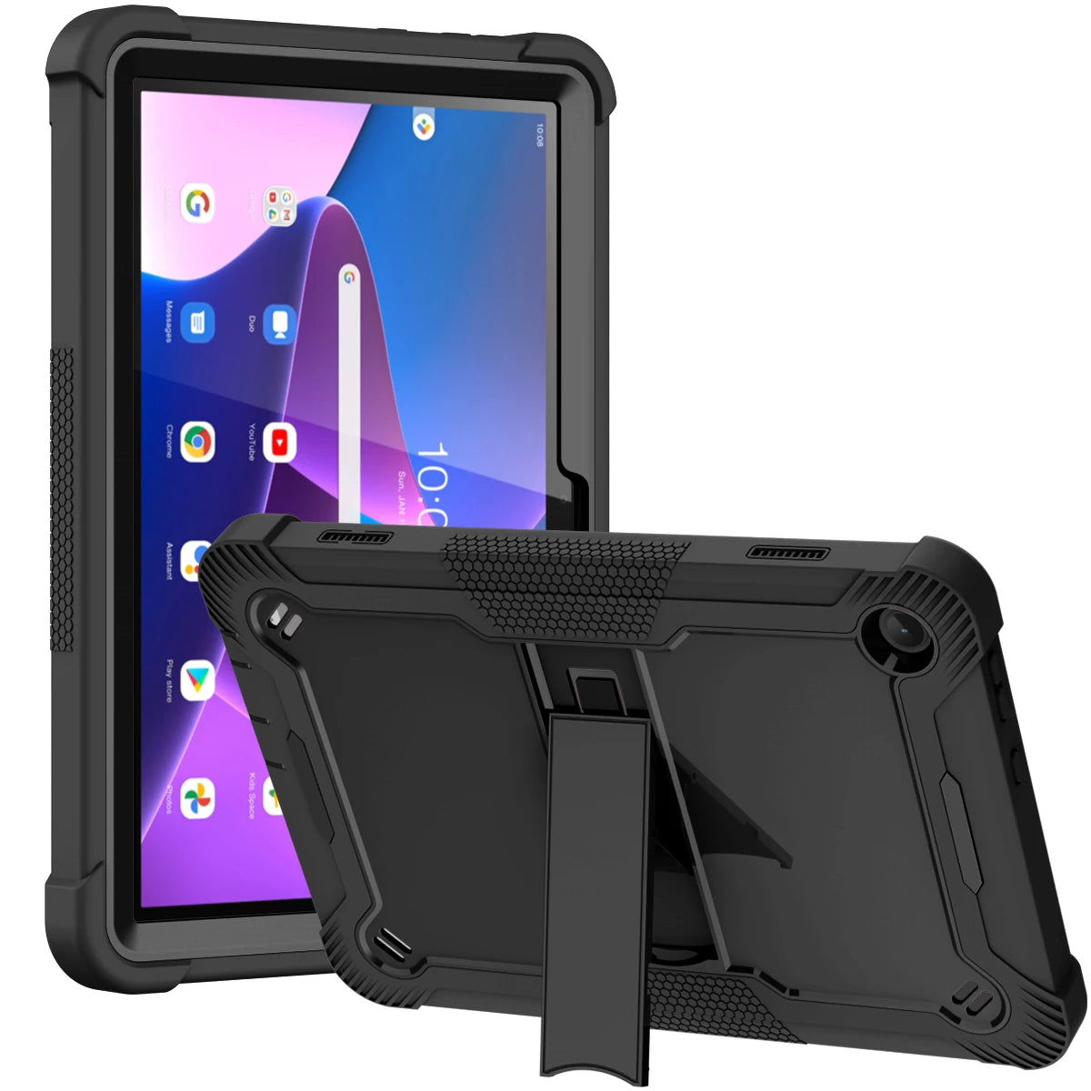 Armor Case For Lenovo Tab M10 Plus 3rd Gen 2022 10.6 TB125FU 128FU Gen3 TB328FU TB328XU HD X606F X306F Shockproof Stand Cover