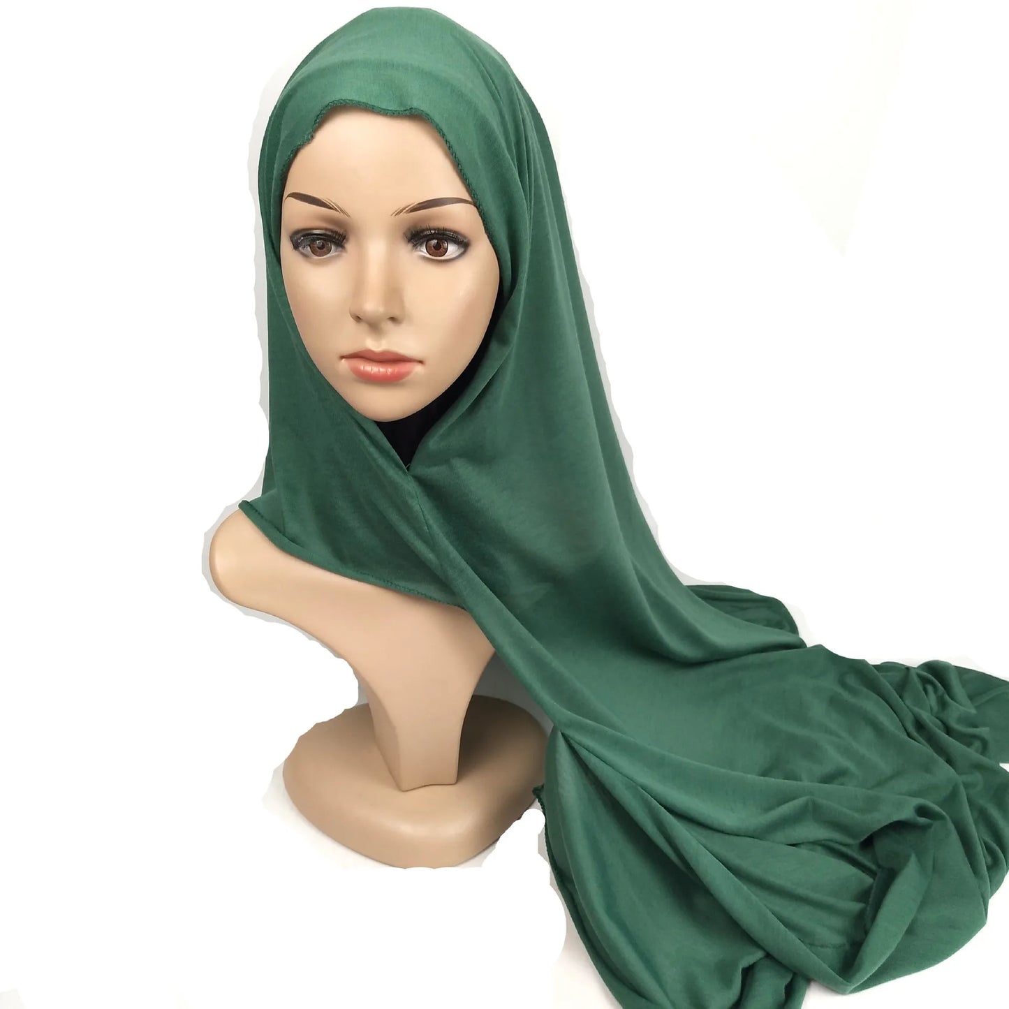 Hot Double Loop Jersey Hijabs Instant Hijab Scarf Women Muslim Headscarf Cotton Shawls Islamic Bandana Turbans for Women Turban