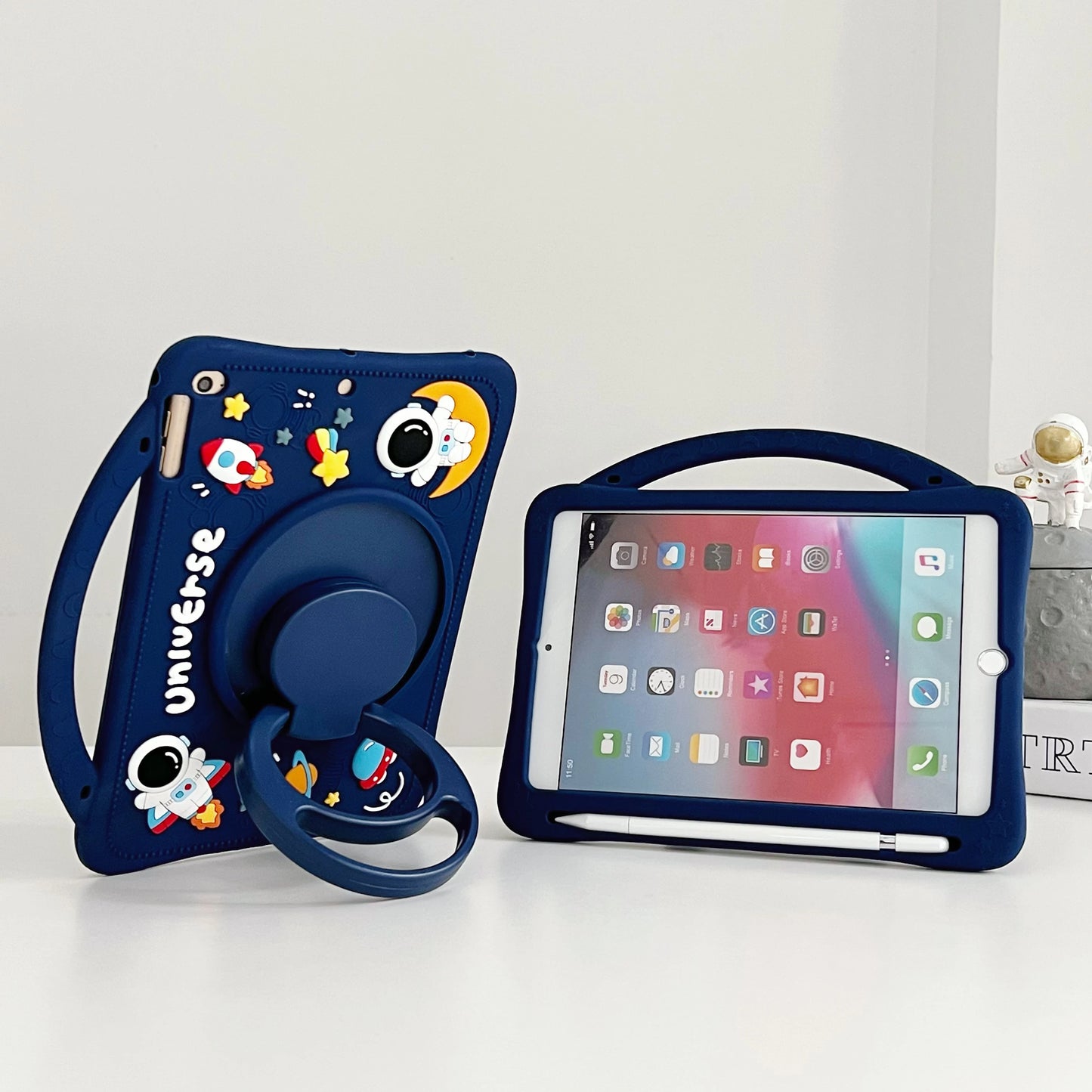 Soft Silicone Kids Case For Honor MagidPad 2 12.3" 13 9 12.1" 8 12" X8 V7 Pro 11.5" 11" V6 10.4" Rotating Stand Cover Astronaut